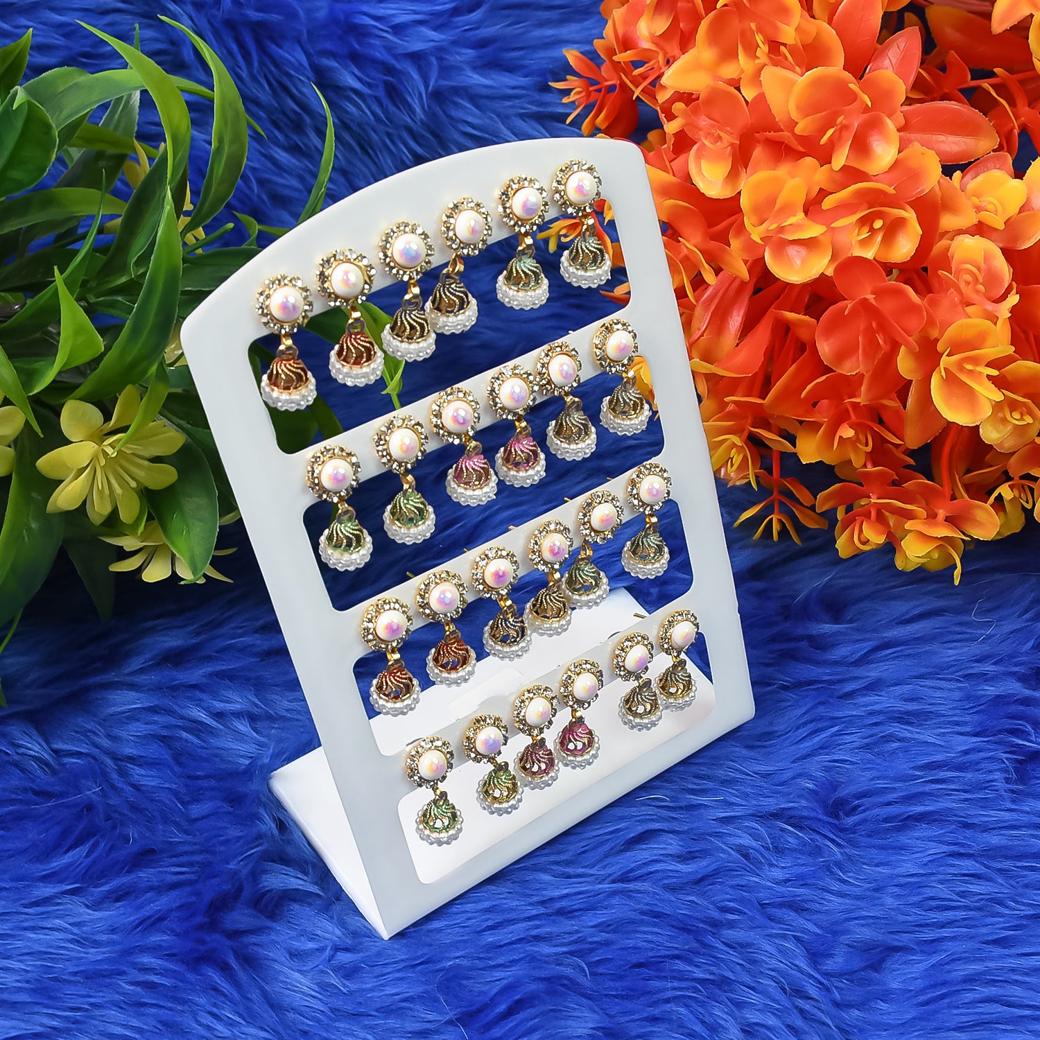 Fancy Earrings Jhumka Combo Pack Of 12 Pair