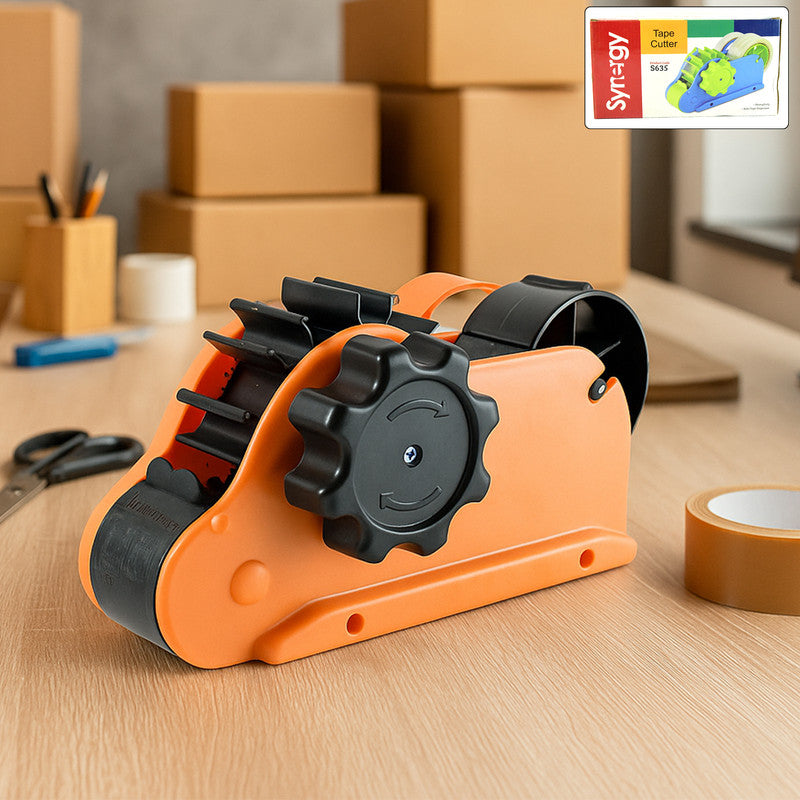 Synergy Heavy Duty Tape Cutter – Adjustable Industrial Packaging Tape Dispenser