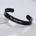Personalized Kada Bracelet – Black Stainless Steel for Men | CustomSpot
