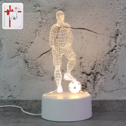 3D Illusion LED Night Lamp with Gaming Controller Design