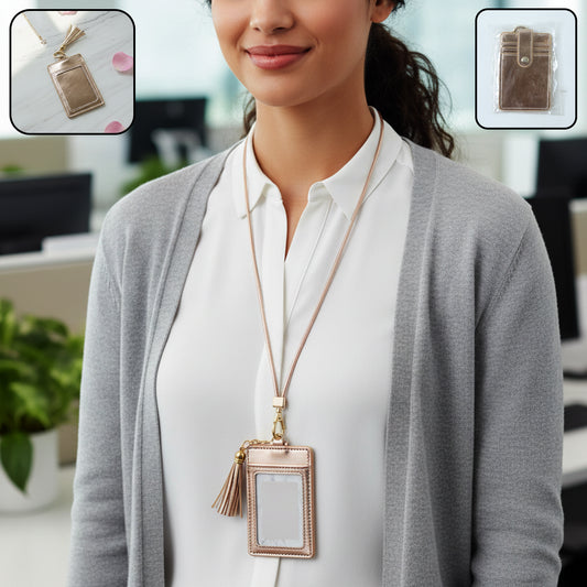 PU Leather Card Holder Wallet with Button Strap (1 Pc)