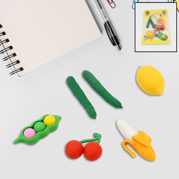 18031 3D Mix Design Fancy & Stylish Colorful Erasers, Mini Eraser Creative Cute Novelty Eraser for Children Different Designs Eraser Set for Return Gift, Birthday Party, School Prize (1 Set)
