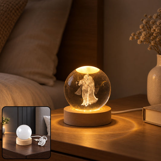 Radha Krishna 3D Crystal Lamp – Spiritual Home Decor | Deodap