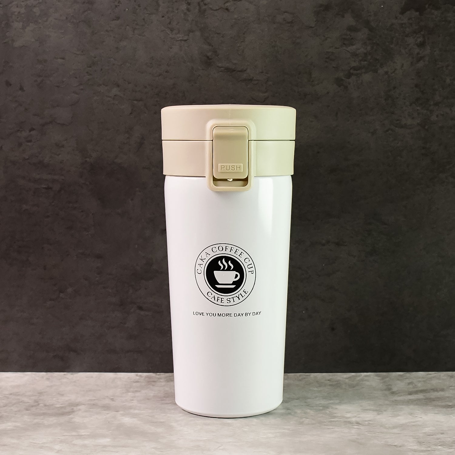 Customize / personalized Stainless Steel Vacuum Insulated Coffee Flask with Flip Lock Lid (400ML / 1 Pc)