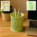 Metal Pen Stand – Elegant Floral Cutwork Desk Organizer