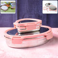 Stainless Steel Lunch Box Set – Leakproof & Durable 2-Piece