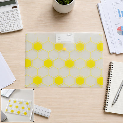 A4 button document file folder durable