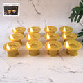 Water Sensor LED Diyas – Set of 12 Flameless Golden Lights