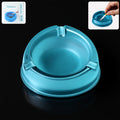 Transparent Plastic Ashtray – Heavy-Duty with Triple Rest Slots