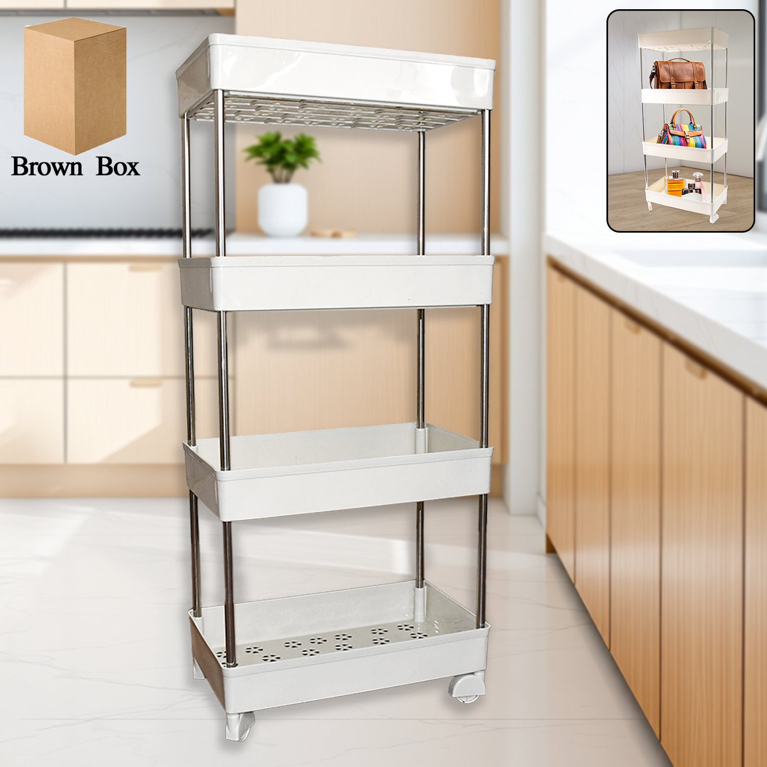 2796 2 Layer Kitchen Rack For Holding And Placing