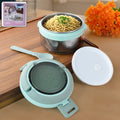Insulated Lunch Box 400ml – Leakproof Stainless Steel Tiffin with Folding Spoon
