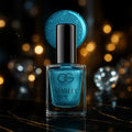 Glitter Nail Paint – Aqua Bluebell, Quick Dry & Long Lasting