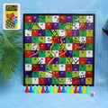 Snakes & Ladders Board Game – Classic Family Fun with Dice & Pawns
