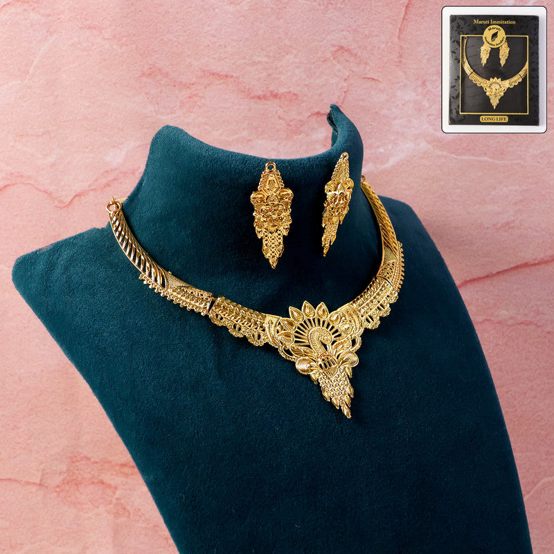 Sunbeam Royal Choker Necklace Set – Stunning Traditional Design for Festive & Bridal Glam
