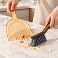 Plastic Dustpan and Hand Brush for Kitchen and Everyday Surface Cleaning (2 Pc Set)