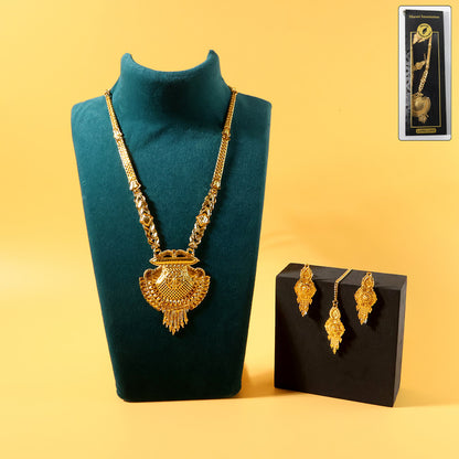 Grand Heritage Royal Shield Necklace Set – Premium Trending Bridal Jewellery Collection