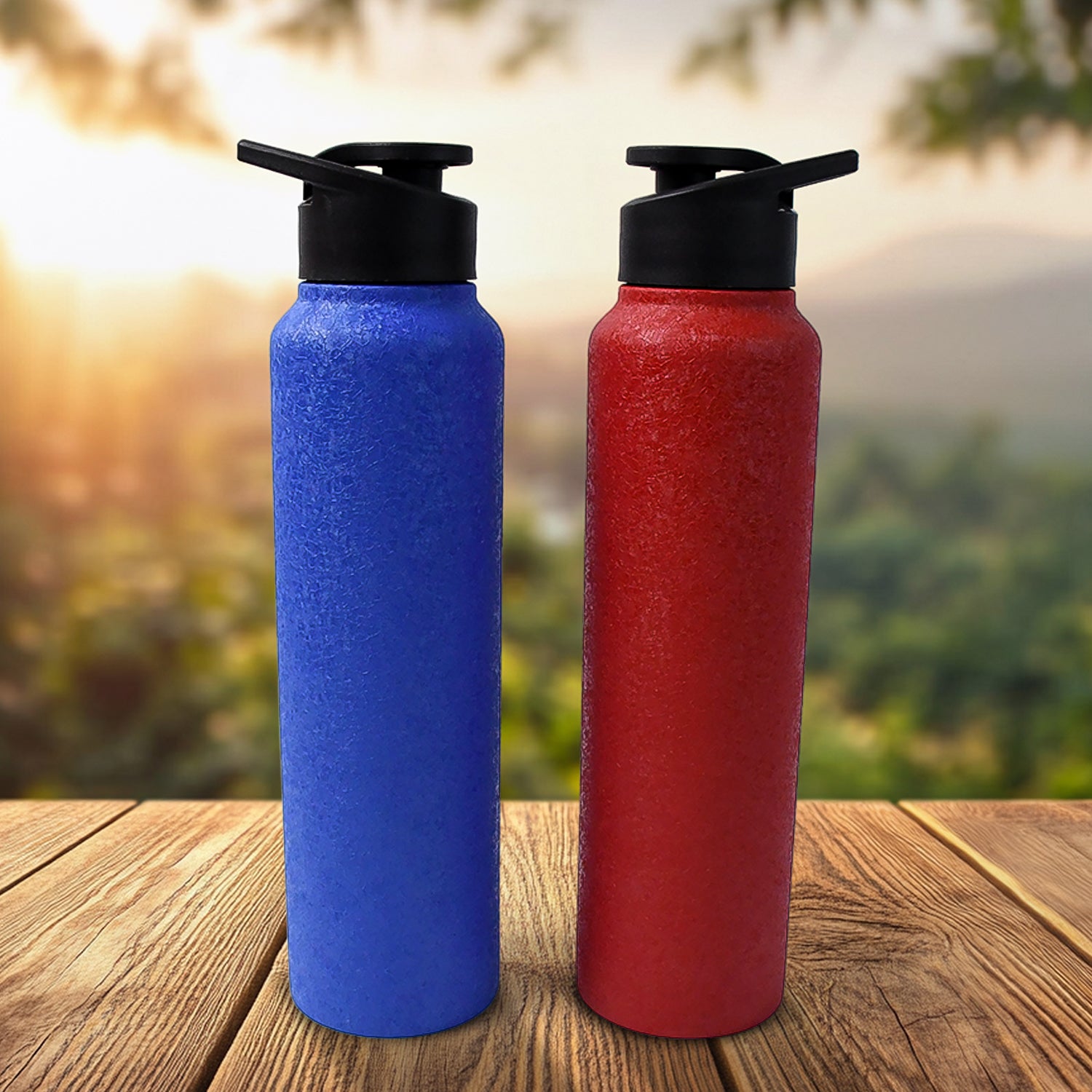 Stainless Steel Water Bottle, Fridge Water Bottle (1000ML / Mix Colour / 1 Pc)