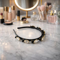 Crystal Studded Hairband – Elegant Accessory for Women & Girls