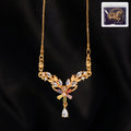 Gold-Plated Leaf Pendant Necklace – Elegant Women’s Jewelry