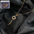 Multicolor Crystal Pendant Necklace – Elegant Sparkle for Women