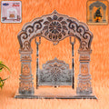 Bal Gopal Jhula – Silver-Coated Decorative Swing for Krishna Idol