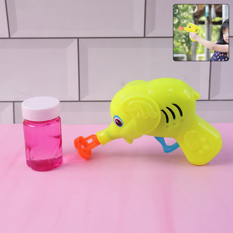 Elephant Bubble Gun for Kids - Includes Bubble Solution