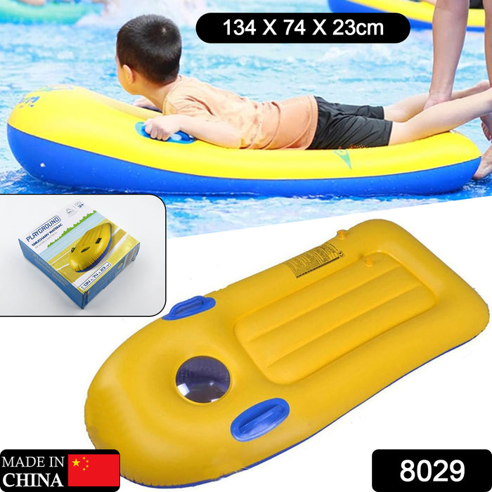Inflatable Surfboard for Kids, Inflatable Bodyboard for Children with Handles, Portable Surfboard for Children, Outdoor Pool, Beach Floating Mat Pad Water Fun