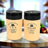 Airtight Tea Coffee Sugar Container 800ML Plastic Jar | Tidy Table