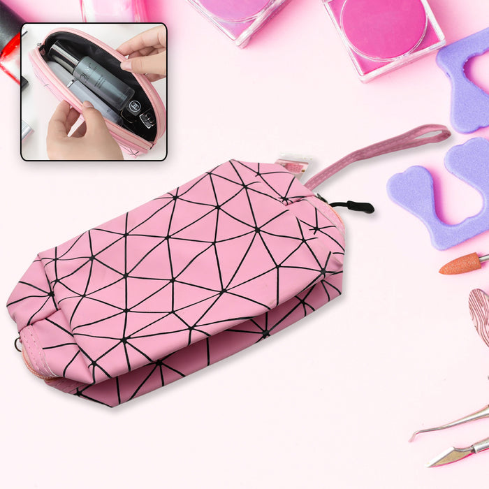 12631 Multipurpose Portable Travel Hand Pouch With Zipper / Bag Makeup Pouch for Women, Travel Makeup Bag Portable Carry Cosmetic Organizer Bag Pouch for Girls