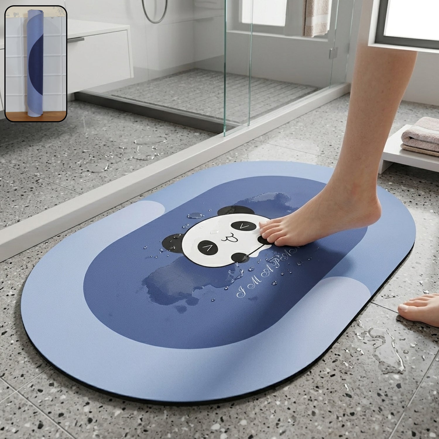 anti slip bathroom floor mat