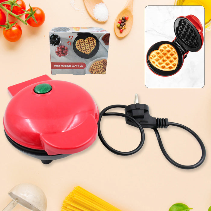 Mini Waffle Maker Machine Waffle Iron Home Appliances Kitchen Gift Easy To Clean, On-Stick Surfaces, Perfect Breakfast, Dessert, Sandwich, Pan Cakes, Paninis / Other Snacks Machine