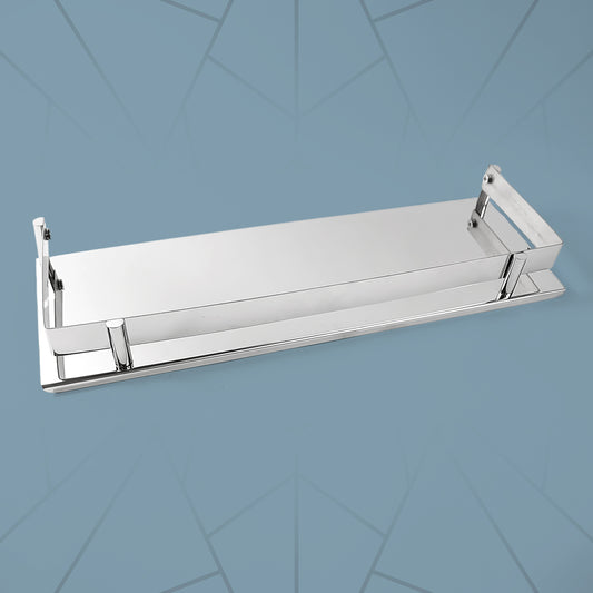 Stainless Steel Wall Mounted Washroom Rack - Single Layer Multipurpose Cabinet