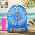 Portable Mini Table Fan – Rechargeable with Detachable Battery