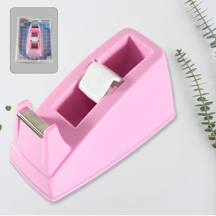9465 Plastic Tape Dispenser Cutter for Home Office use, Tape Dispenser for Stationary, Tape Cutter Packaging Tape School Supplies (1 pc / 300 Gm)