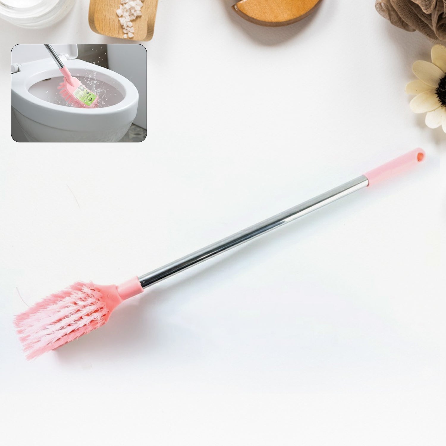 Long Handle Toilet Cleaning Brush (1 Pc)