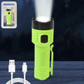 LED Flashlight Torch – USB Rechargeable with 4 Lighting Modes