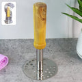 Stainless Steel Potato Masher – Ergonomic Wooden Handle | Quickslice