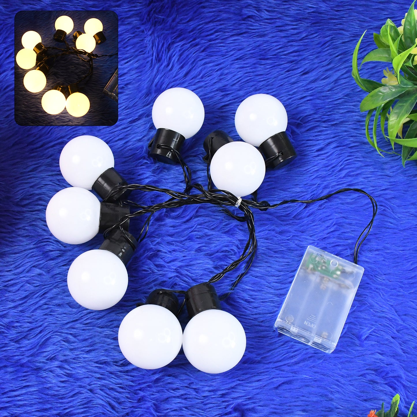 8 LED String Lights 3 Battery Operated (1 Pc / Battery Not Included)