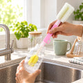 Silicone Bottle Cleaning Brush – Long Handle for Gentle, Deep Reach