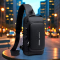 Anti-Theft Crossbody Sling Bag – Secure USB Charging Port