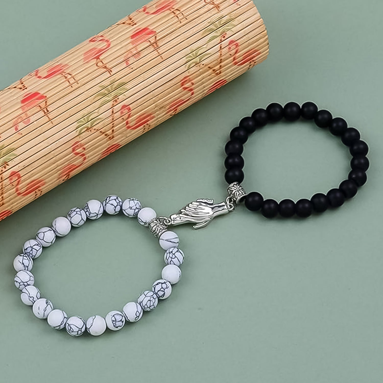 Magnetic Hand Love Bracelet Combo  For Couple (Combo Of 2 Bracelets)