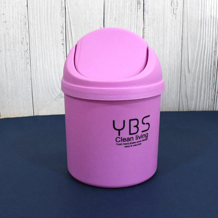 Mini Trash Can with Lid Small Tiny Trash Bin (18x13 Cm / 1 Pc)