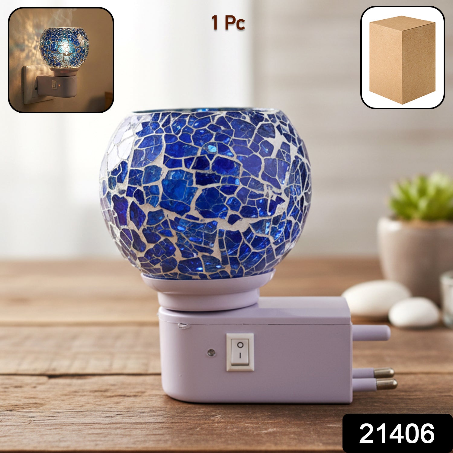 Decorative mosaic bedside night light
