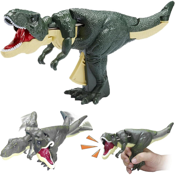 Dinosaur Roaring Toys Trigger, Dinosaurs Toys with Dinosaur Sound Lighting Model Vibrating Head Moving (3 + Years / 1 Pc)