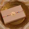 Meenakari Floral Rakhi – Elegant Colorful Beads for Raksha Bandhan