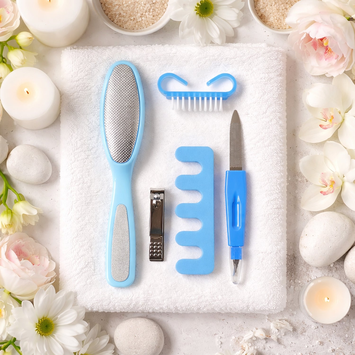 5 in 1 manicure pedicure nail care kit set