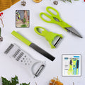 Kitchen Cutting Set – 4-Piece Stainless Steel Multi-Tool Kit