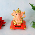 Lord Ganesh Idol with Solar-Powered Base – Medium Decorative Statue