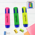 Assorted Color Highlighter Pens – Water-Based Broad Tip Set
