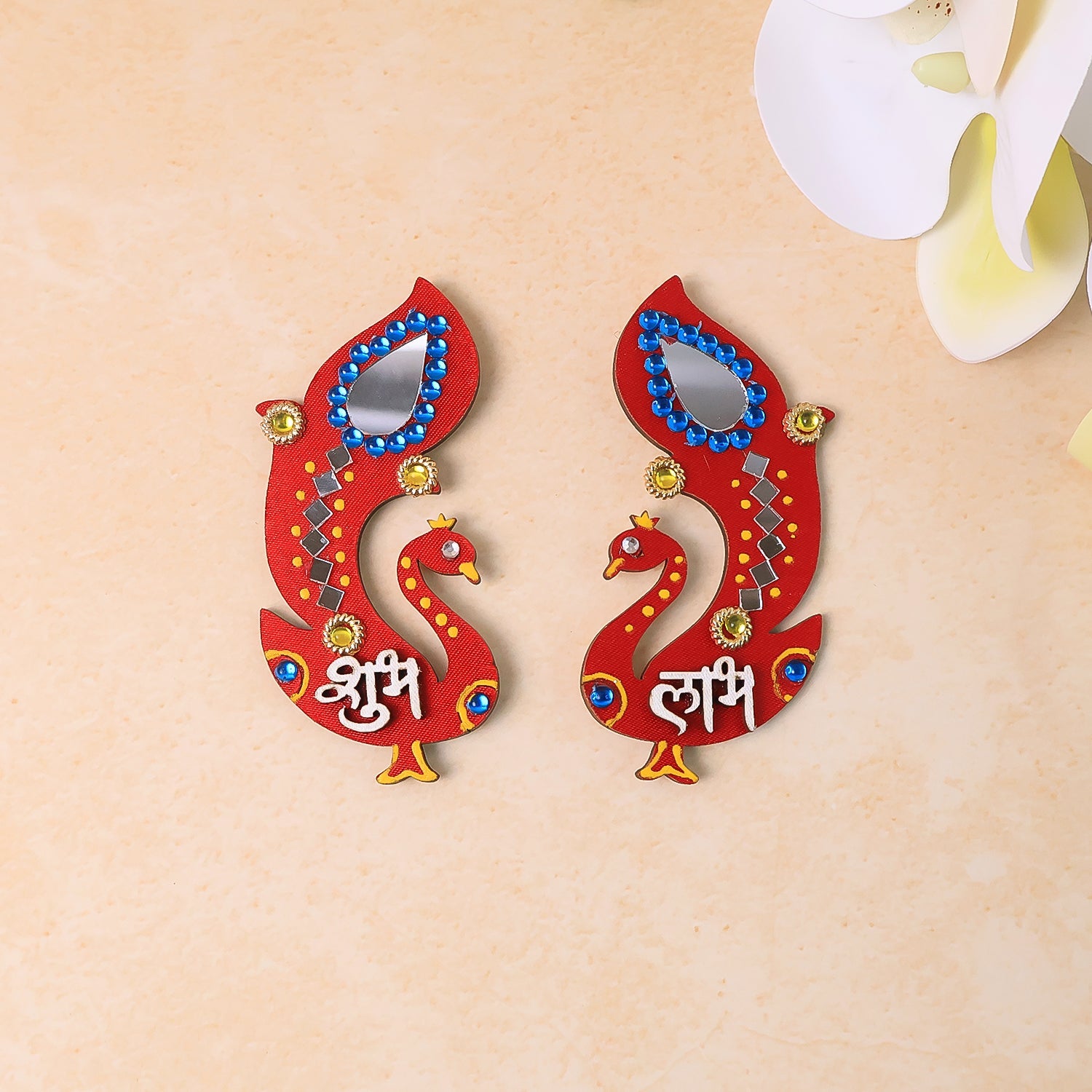 Handcrafted Wooden Shubh Labh